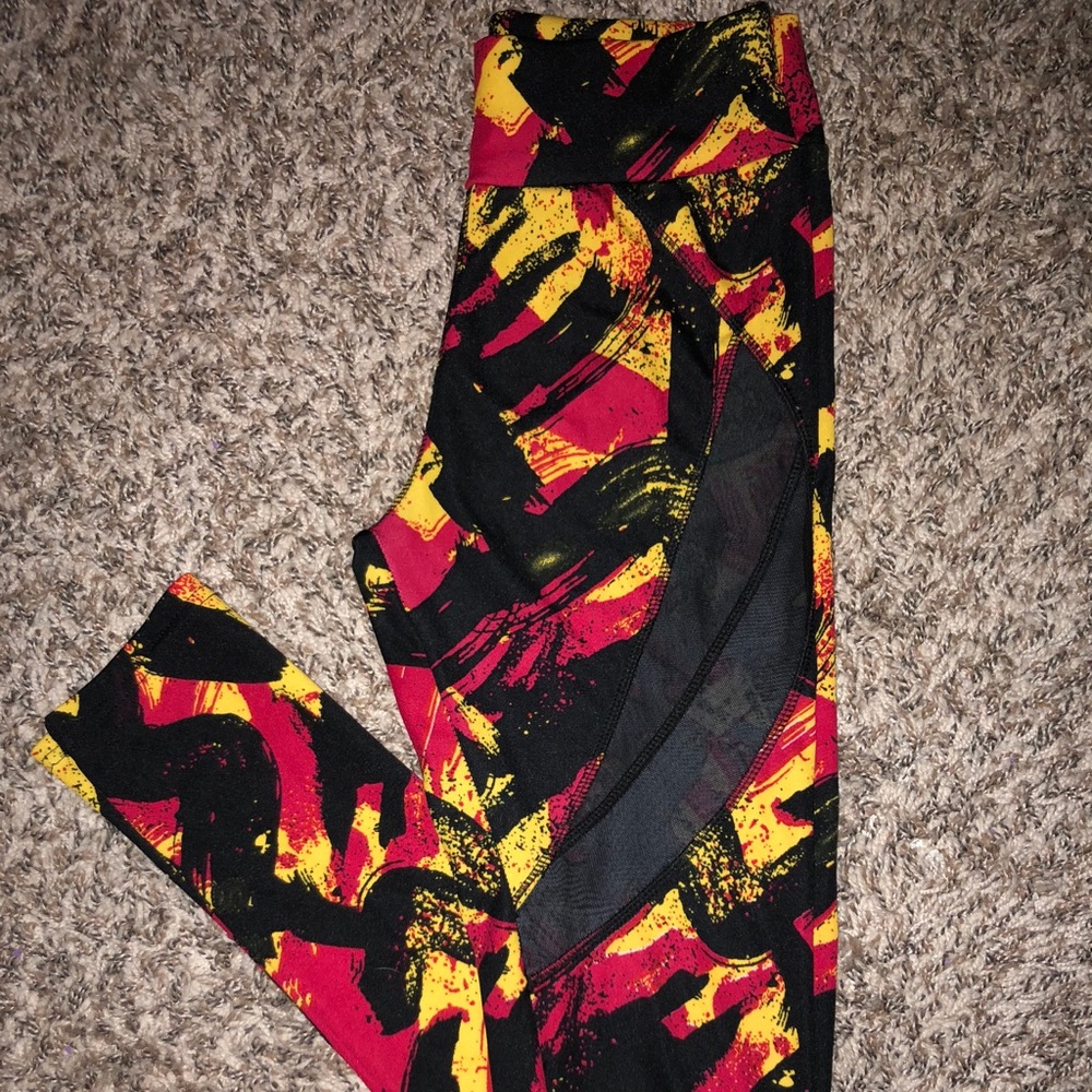 POP FIT ALICE MESH LEGGING RED, BLACK, YELLOW,